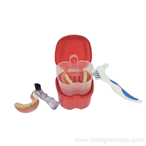 Dental Rising Basket Cleaning Bath Plastic Denture box